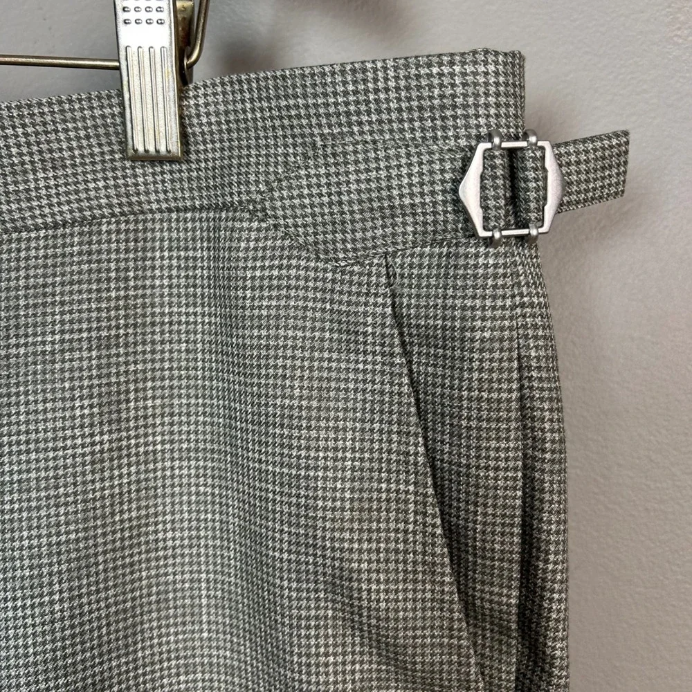 Suitsupply dress pants 40 Brescia Houndstooth unstructured Grey Wool tapered